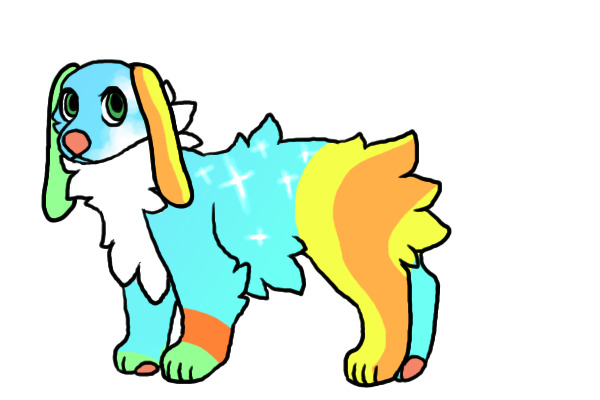 paintbrush doodle doge