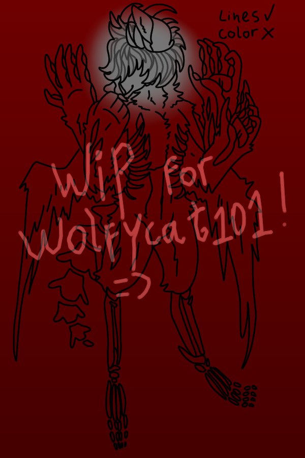 wip character for Wolfycat101 :))