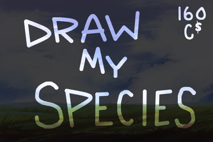 draw my species! Winner announced