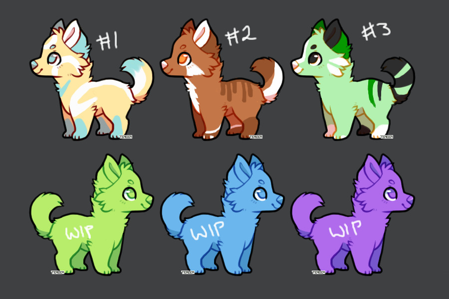 canine adopts! - [ 1/3 open, will take tokens! ]