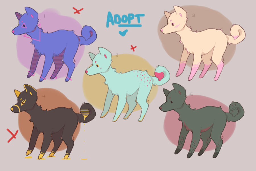 VERY cheap adopts (1c$, commons)! 3/5 open