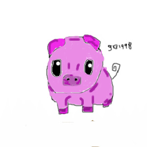 Coloured Pig Avatar