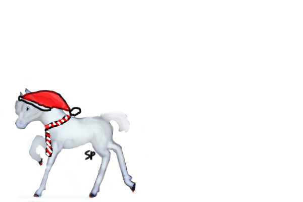 Christmas themed horse!