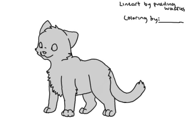 Kitty Lineart