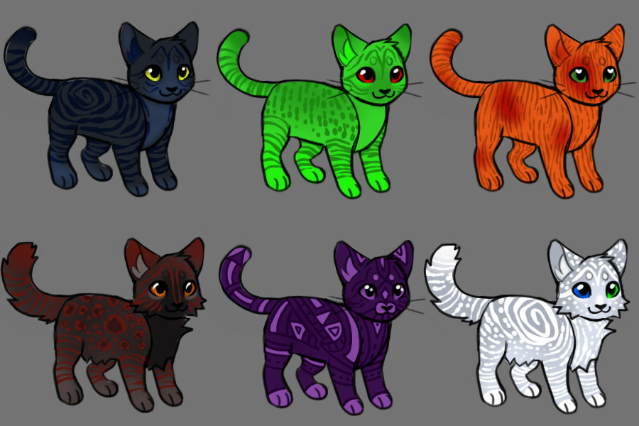 Cat Designs for Pets 4/6 OPEN