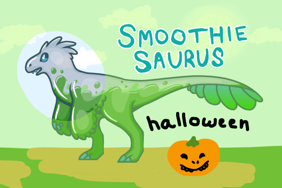 smoothiesuarus halloween!