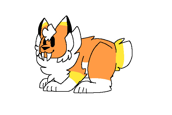 fluffy candy corn boye