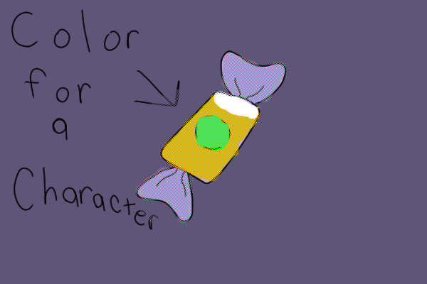 Colour a candy for a character!