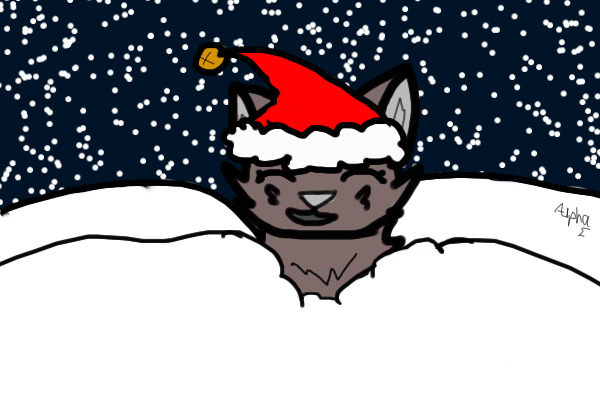 FTU! Santa Cat in Snow