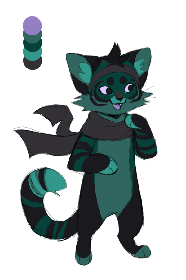 green rogue cat
