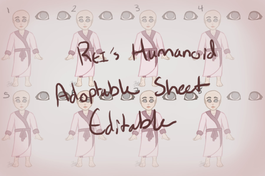 |Rei's Humanoid Adoptable Sheet Editable|