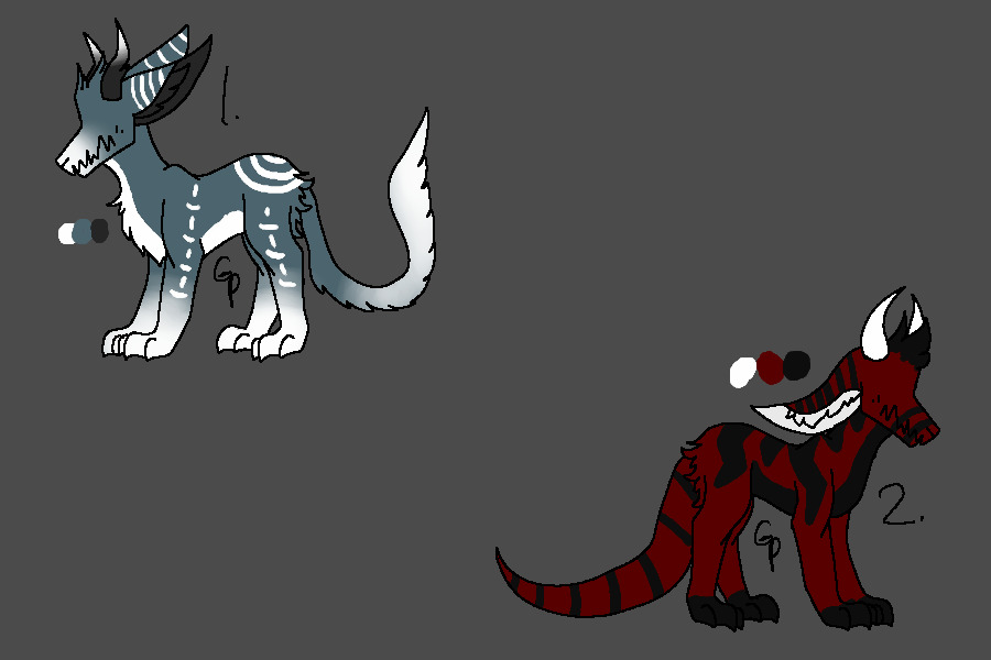 Eyeless Dragos (Adopts #6 & 7)