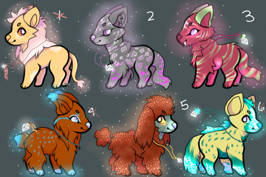 ☆ gemstone aura adoptables!