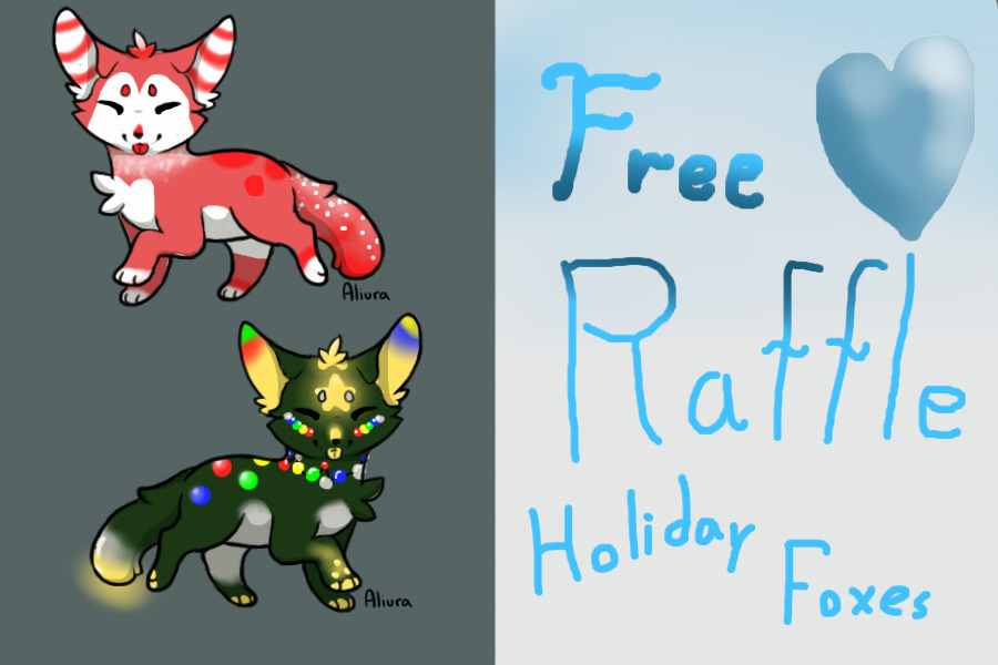Holiday foxes Free raffle