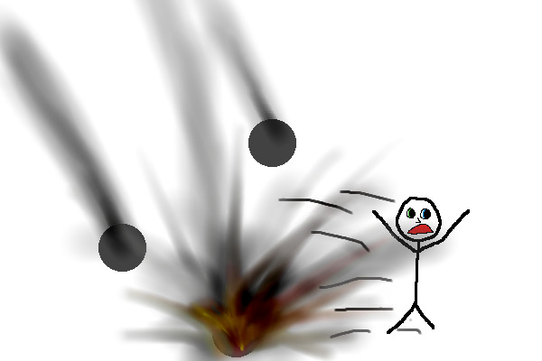 Entry for Contest - What is the stick figure running away fr