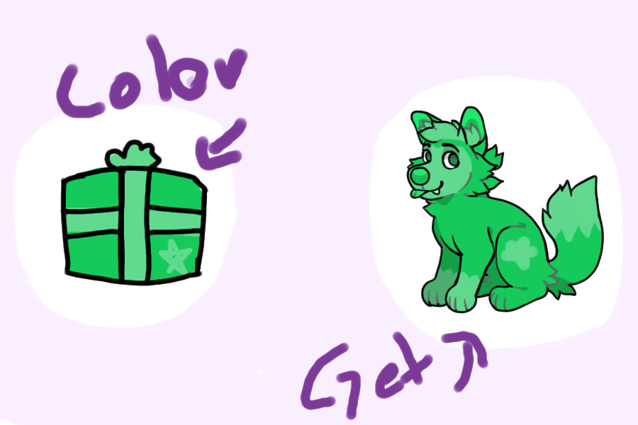 green/mint star doggie