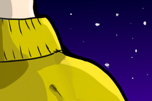 A Yellow Sweater and a night sky
