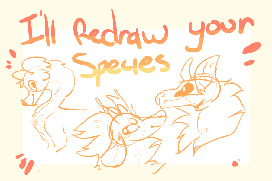 i'll redraw your species!
