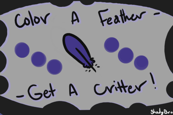 Free Gryphon Characters! Color A Feather Get A Critter!