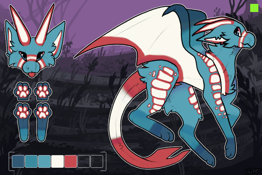 Ryka #077 - Blue, white and red