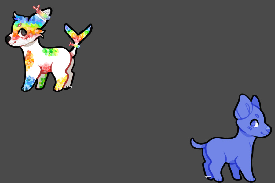 Rainbow Scale Dog