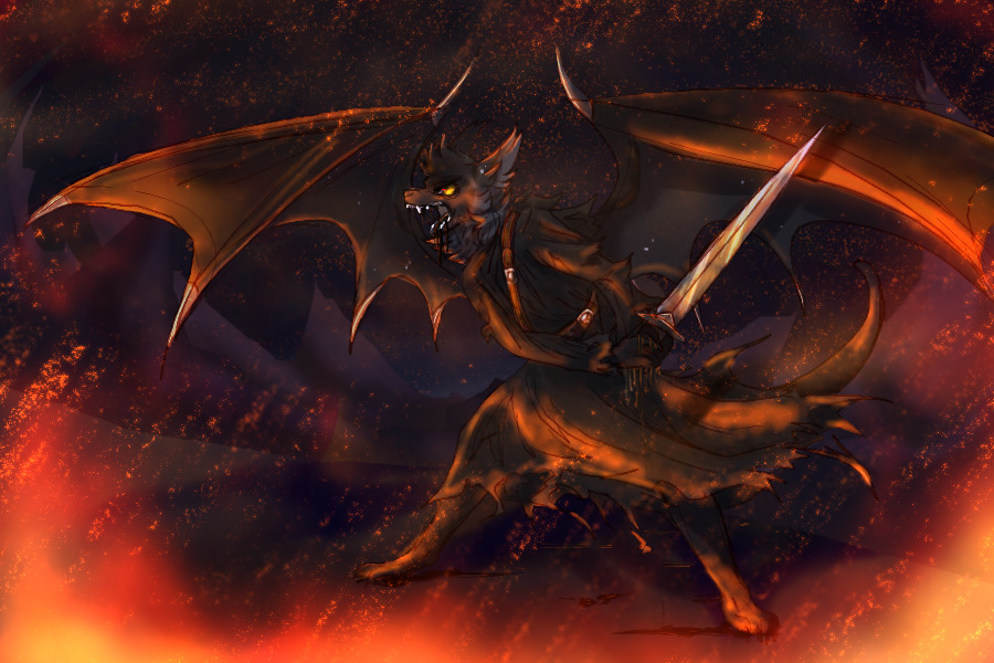 break out and raise up the sword