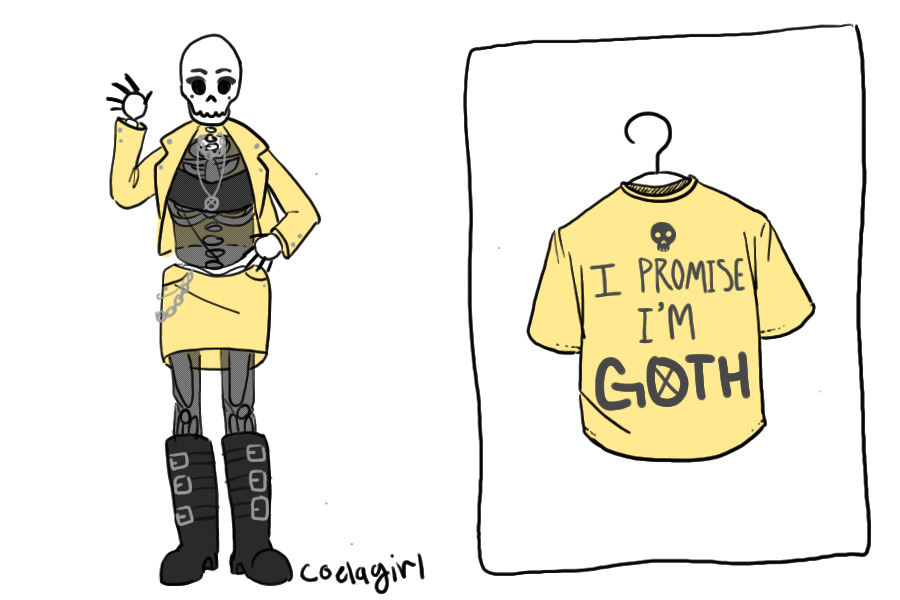 whats more goth than a skeleton (t shirt 2)