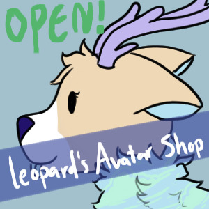 Leopard's animal icon shop- Open!