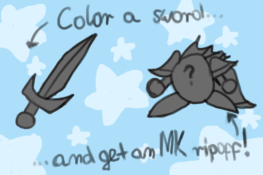 Color a sword, get a Meta Knight clone 💙