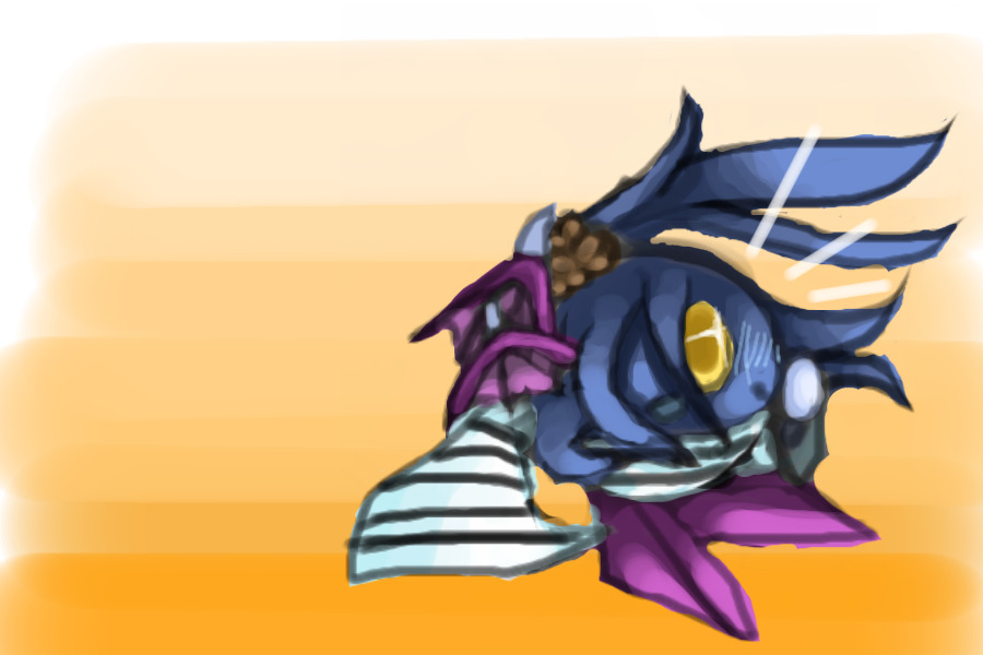 Metaknee has cute, tiny wings...