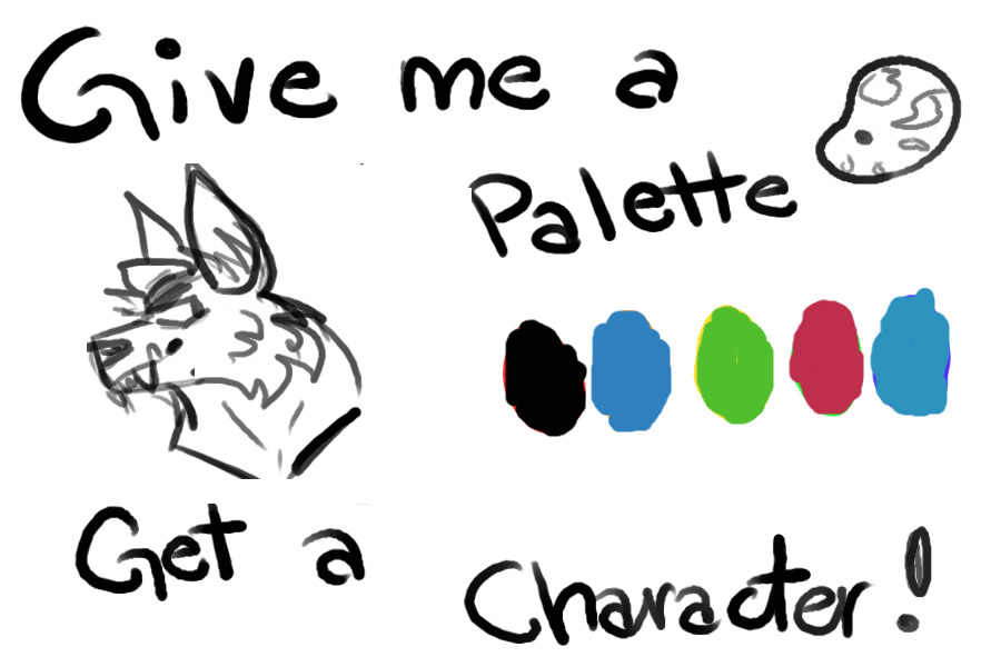 Give me a palette, get a character! (OPEN)