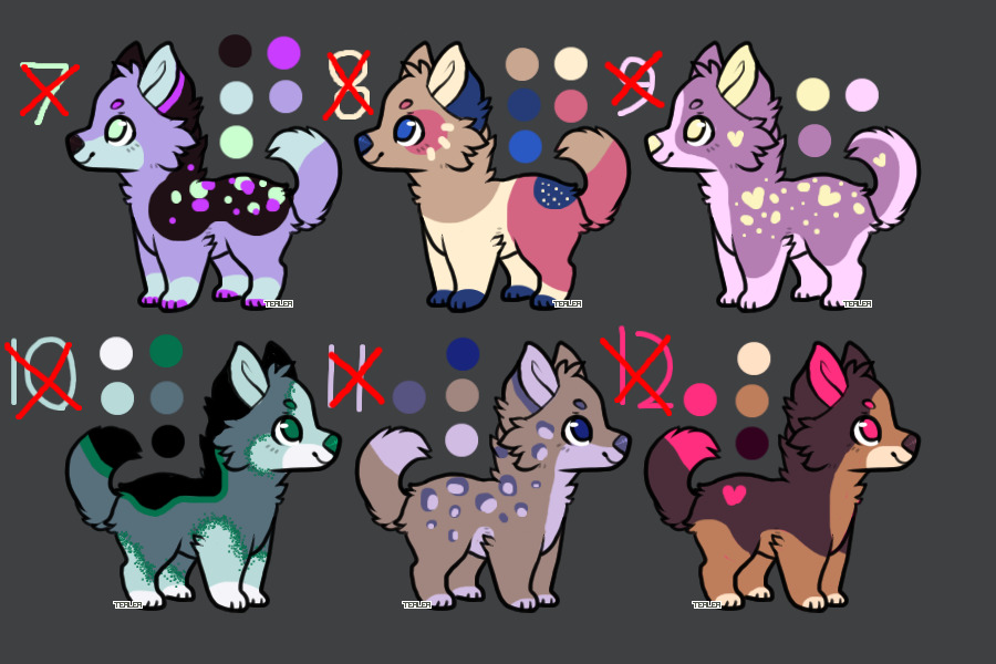 Puppers for Easter Tokens Set 2