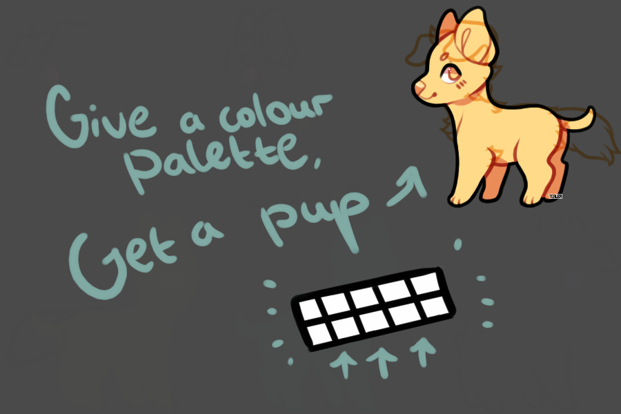 Give a colour palette, get a pup :)