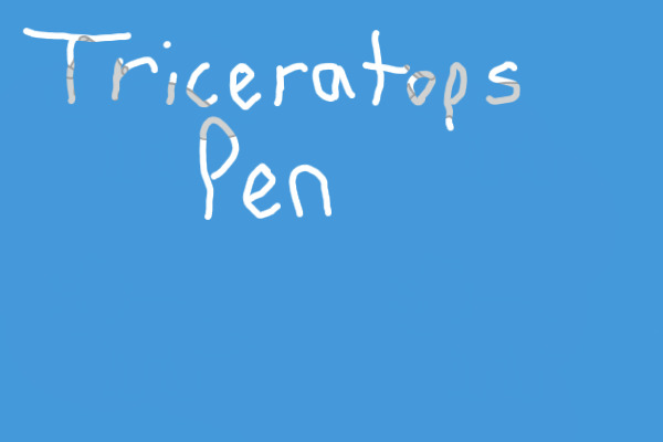 the triceratops pen
