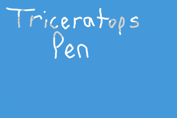 the triceratops pen