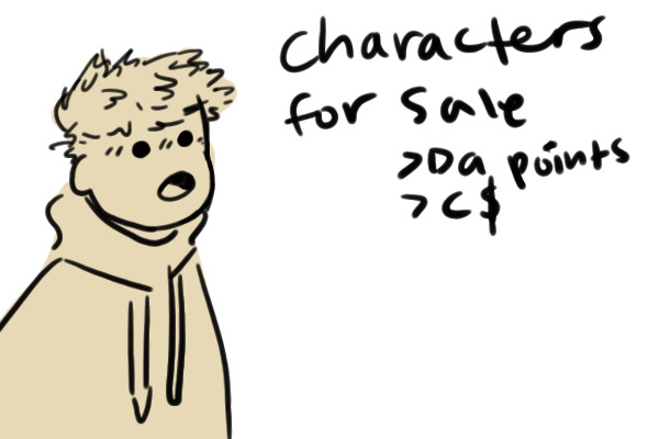 Characters for sale