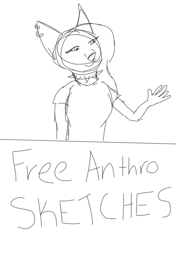 Free Anthro Sketches!
