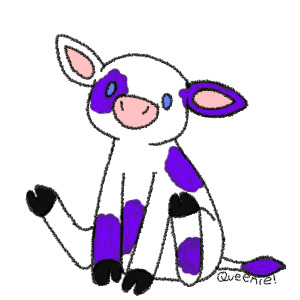 little purple spotted cow