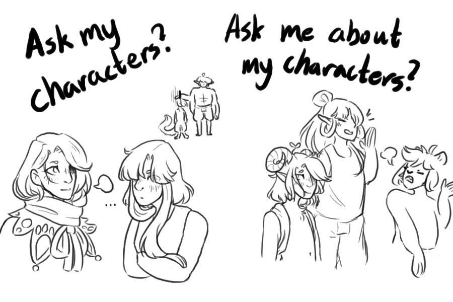 ask my characters/ask me about my characters??