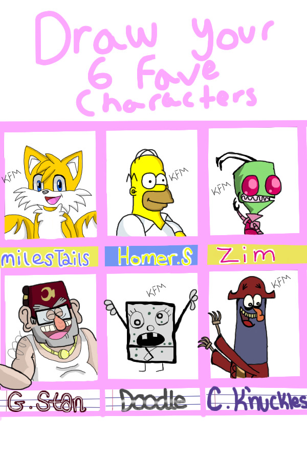 My six favorite characters