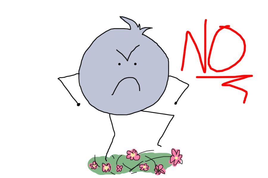 gurby hates flowers