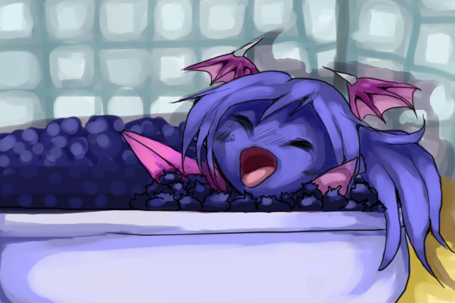 Bathing in Blueberries...