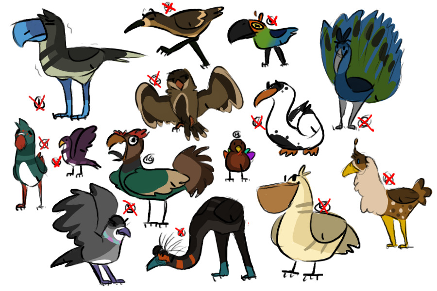 Sketchie birds