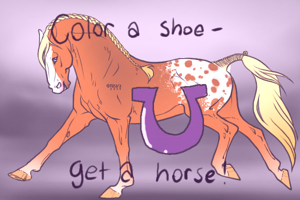 Color a Shoe, Get a horse!
