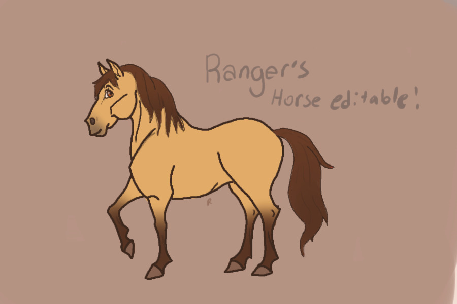 Ranger's Horse Editable!