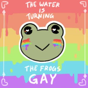 gay frogs editable