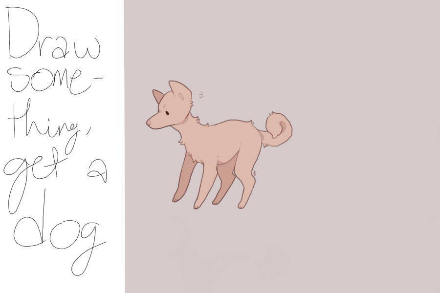 Draw something, get a dog
