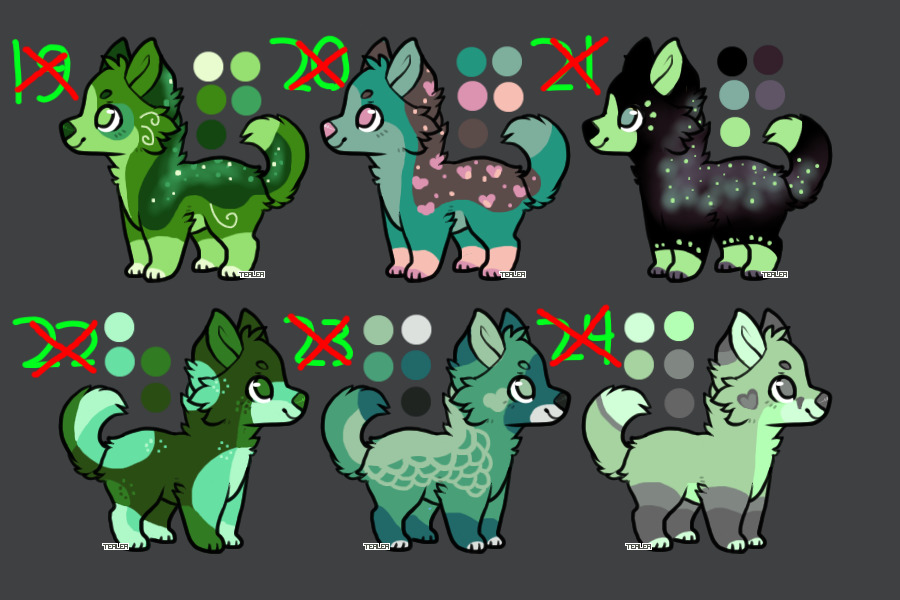 Green Puppers 3C$ (or any wishlist rare) each