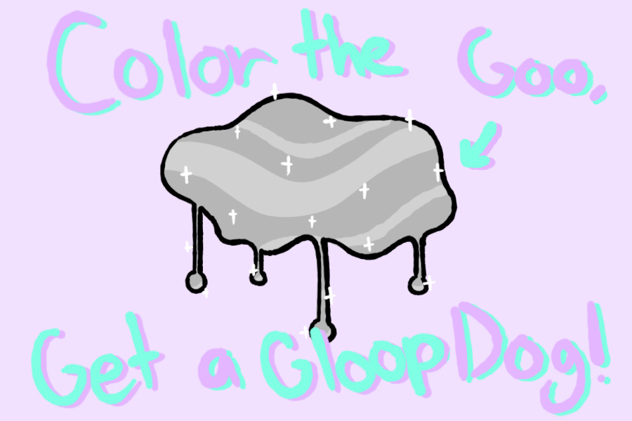 Color the goo, get a Gloop Dog!