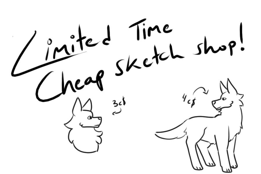 Cheap sketch shop -limited time